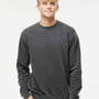 Independent Trading Co. Mens Pigment Dyed Crewneck Sweatshirt - Black - NEW