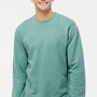 Independent Trading Company Mens Pigment Dyed Crewneck Sweatshirt - Mint Green