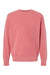 Independent Trading Co. PRM3500 Mens Pigment Dyed Crewneck Sweatshirt Pink Flat Front