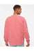 Independent Trading Co. PRM3500 Mens Pigment Dyed Crewneck Sweatshirt Pink Model Back