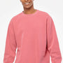 Independent Trading Company Mens Pigment Dyed Crewneck Sweatshirt - Pink