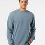 Independent Trading Co. Mens Pigment Dyed Crewneck Sweatshirt - Slate Blue - NEW