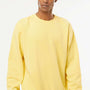 Independent Trading Company Mens Pigment Dyed Crewneck Sweatshirt - Yellow