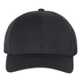 Yupoong Hats Mens Premium Curved Visor Snapback Hat - Black
