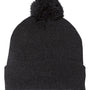 Sportsman Hats Unisex Pom-Pom Cuffed Beanie - Heather Charcoal Grey