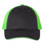 Valucap Hats Mens Sandwich Bill Adjustable Trucker Hat - Charcoal Grey/Neon Green