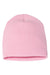 Yupoong 1500KC Mens Beanie Baby Pink Flat Front