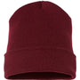 Yupoong Hats Unisex Cuffed Beanie - Maroon