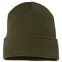 Yupoong Hats Unisex Cuffed Beanie - Olive Green
