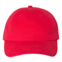 Valucap Hats Mens Brushed Twill Adjustable Hat - Red
