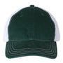 Richardson Mens Garment Washed Snapback Trucker Hat - Dark Green/White - NEW