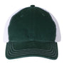 Richardson Hats Mens Garment Washed Snapback Trucker Hat - Dark Green/White - Closeout