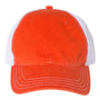 Richardson Mens Garment Washed Snapback Trucker Hat - Orange/White - NEW