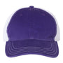 Richardson Mens Garment Washed Snapback Trucker Hat - Purple/White - NEW