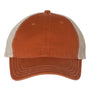 Richardson Hats Mens Garment Washed Snapback Trucker Hat - Texas Orange/Khaki