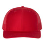 Richardson Hats Mens Snapback Trucker Hat - Red