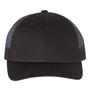 Richardson Hats Mens Snapback Trucker Hat - Black