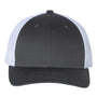 Richardson Mens Snapback Trucker Hat - Charcoal Grey/White - NEW