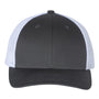 Richardson Hats Mens Snapback Trucker Hat - Charcoal Grey/White