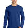 Gildan Mens Softstyle Long Sleeve Crewneck T-Shirt - Fan Deep Royal Blue