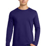Gildan Mens Softstyle Long Sleeve Crewneck T-Shirt - Fan Dark Purple