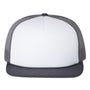 Richardson Hats Mens Foamie Snapback Trucker Hat - White/Charcoal Grey