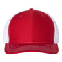Richardson Mens Twill Back Snapback Trucker Hat - Red/White - NEW