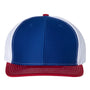 Richardson Mens Twill Back Snapback Trucker Hat - Royal Blue/White/Red - NEW