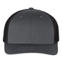 Richardson Mens R-Flex Stretch Fit Trucker Hat - Charcoal Grey/Black - NEW