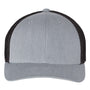 Richardson Hats Mens R-Flex Stretch Fit Trucker Hat - Heather Grey/Black