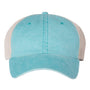 Valucap Hats Mens Pigment Dyed Snapback Trucker Hat - Aqua Blue/Stone