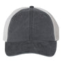 Sportsman Mens Pigment Dyed Snapback Trucker Hat - Black/Stone - NEW