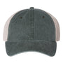 Sportsman Mens Pigment Dyed Snapback Trucker Hat - Forest Green/Stone - NEW