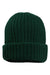 Sportsman SP90 Mens Chunky Cuffed Beanie Forest Green Flat Front