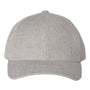Yupoong Hats Mens Premium Curved Visor Snapback Hat - Heather Grey