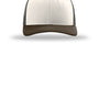 Richardson Hats Mens Snapback Trucker Hat - Cream/Grey Brown/Brown