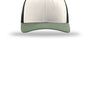 Richardson Hats Mens Snapback Trucker Hat - Cream/Black/Loden Green