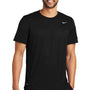Nike Mens Legend Dri-Fit Moisture Wicking Short Sleeve Crewneck T-Shirt - Black