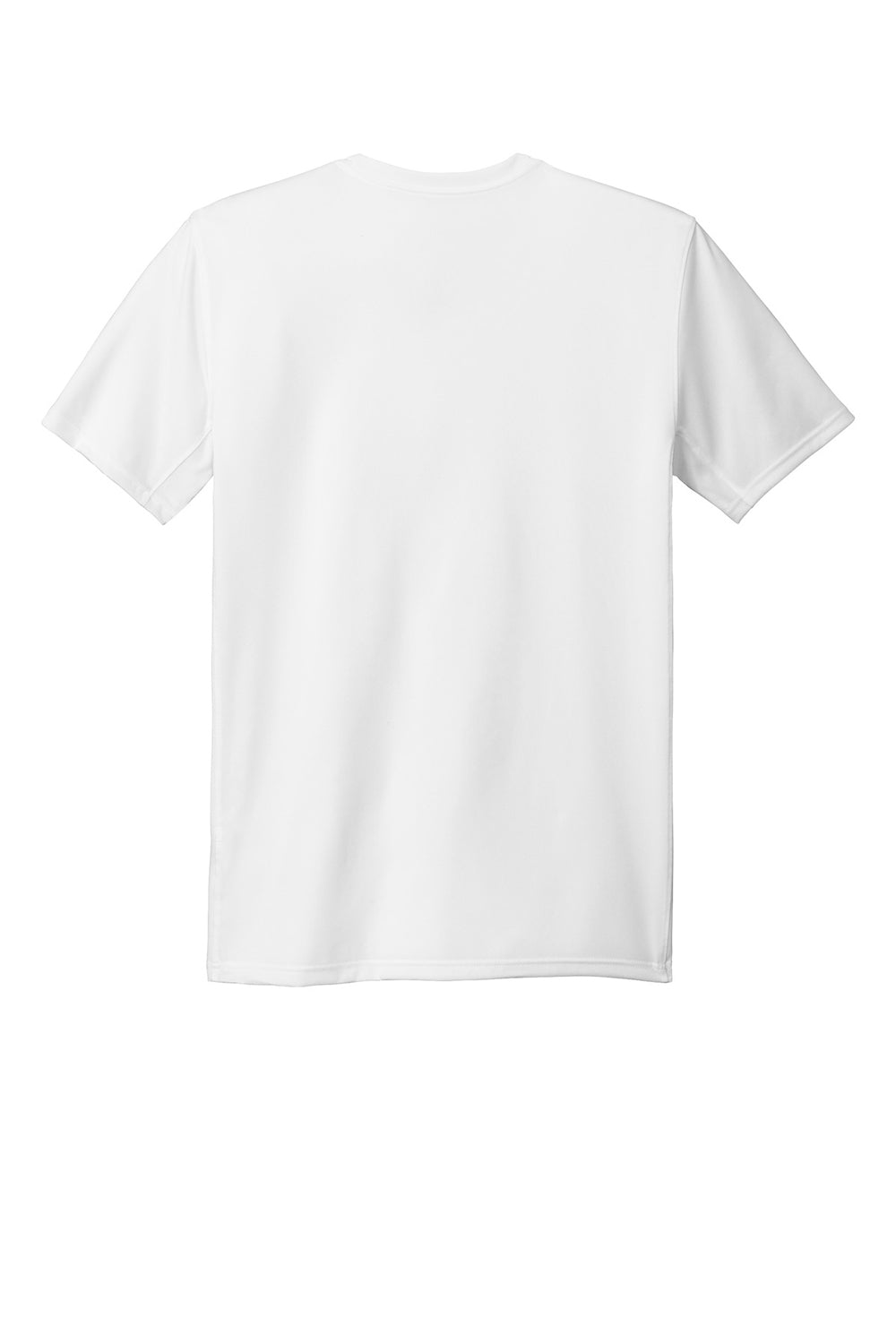 Nike 727982 Mens Legend Dri-Fit Moisture Wicking Short Sleeve Crewneck T-Shirt White Flat Back