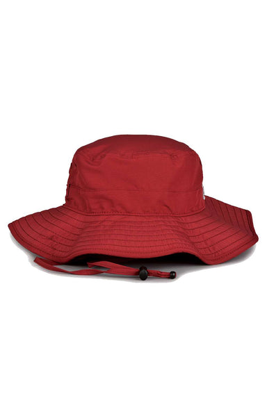 The Game GB400 Mens Ultralight Boonie Hat Cardinal Red Flat Front