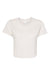 Bella + Canvas B8882/8882 Womens Flowy Cropped Short Sleeve Crewneck T-Shirt Heather Dust Flat Front