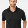 Adidas Mens Performance UPF 50+ Short Sleeve Polo Shirt - Black