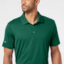 Adidas Mens Performance UPF 50+ Short Sleeve Polo Shirt - Collegiate Green