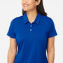 Adidas Womens Performance UPF 50+ Short Sleeve Polo Shirt - Collegiate Royal Blue