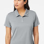 Adidas Womens Performance UPF 50+ Short Sleeve Polo Shirt - Grey