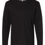 LAT Mens Fine Jersey Long Sleeve Crewneck T-Shirt - Black
