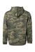 Independent Trading Co. SS4500 Mens Hooded Sweatshirt Hoodie Forest Green Camo Flat Back