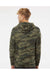Independent Trading Co. SS4500 Mens Hooded Sweatshirt Hoodie Forest Green Camo Model Back