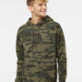 Independent Trading Co. Mens Hooded Sweatshirt Hoodie - Forest Green Camo - NEW