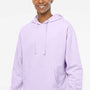 Independent Trading Company Mens Hooded Sweatshirt Hoodie w/ Pouch Pocket - Lavender Purple